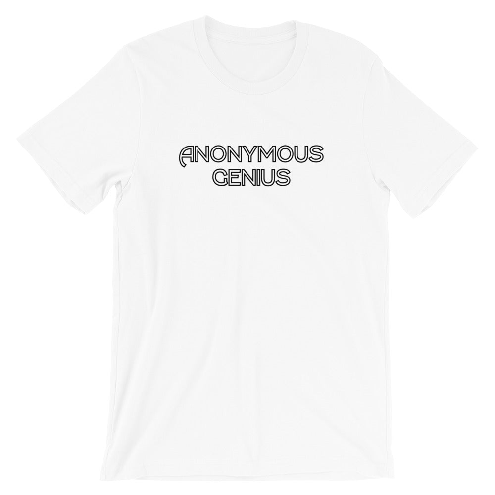 Anonymous Genius Black Logo Unisex Tee (Assorted Colors)