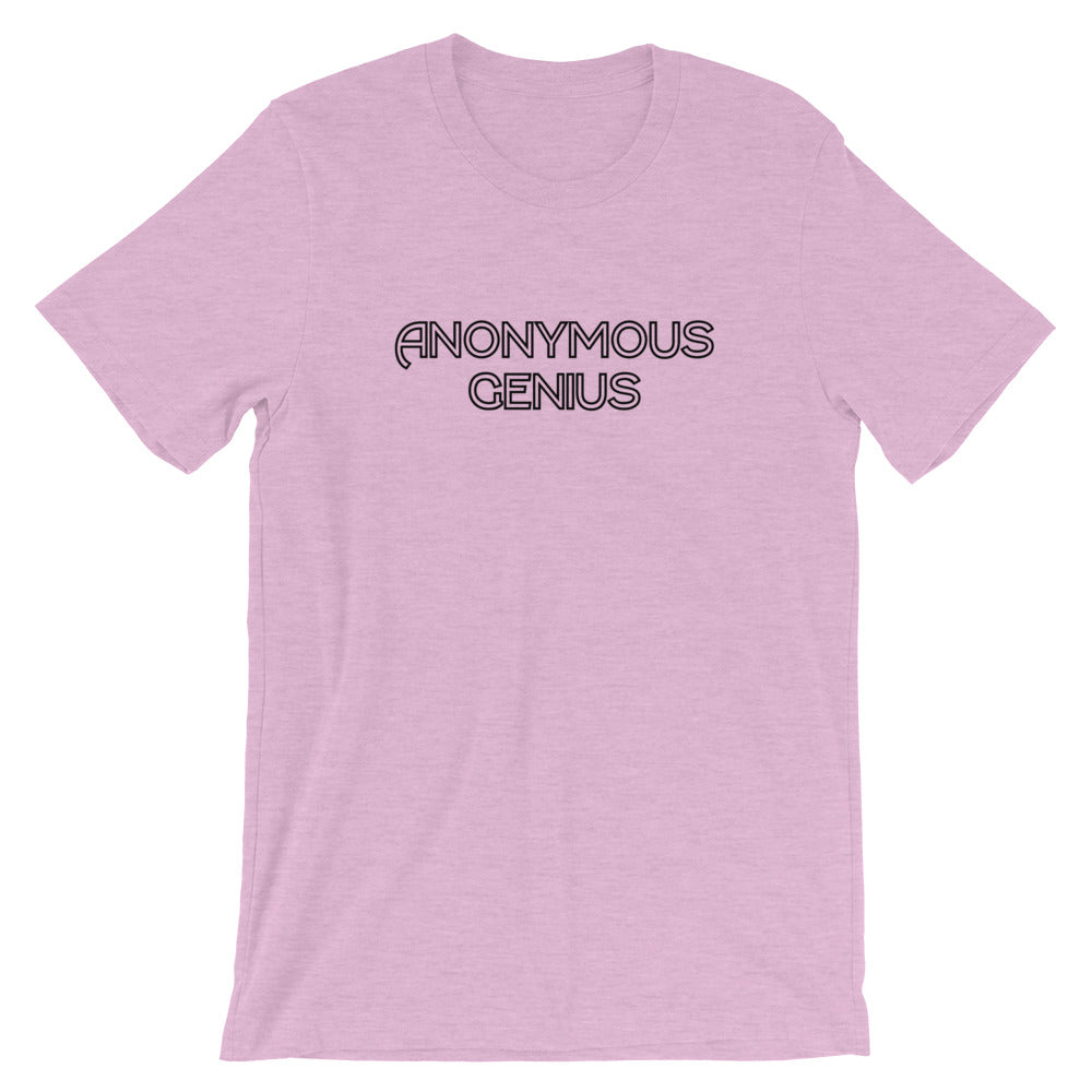 Anonymous Genius Black Logo Unisex Tee (Assorted Colors)