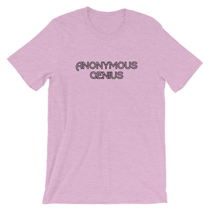 Anonymous Genius Black Logo Unisex Tee (Assorted Colors)