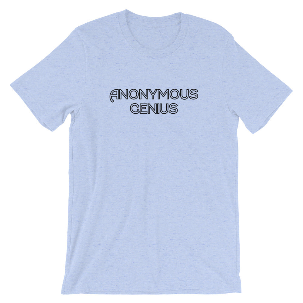 Anonymous Genius Black Logo Unisex Tee (Assorted Colors)